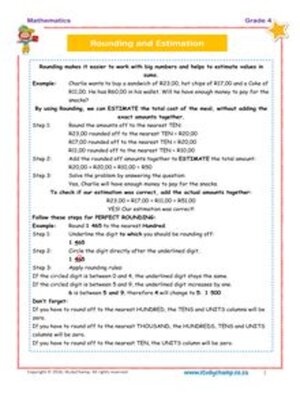 cover image of Grade 4 Maths Workbook: Rounding